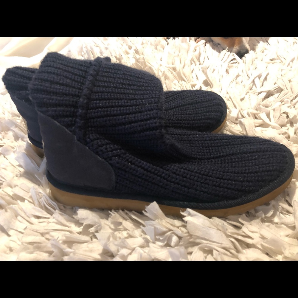 Navy Knit Uggs
